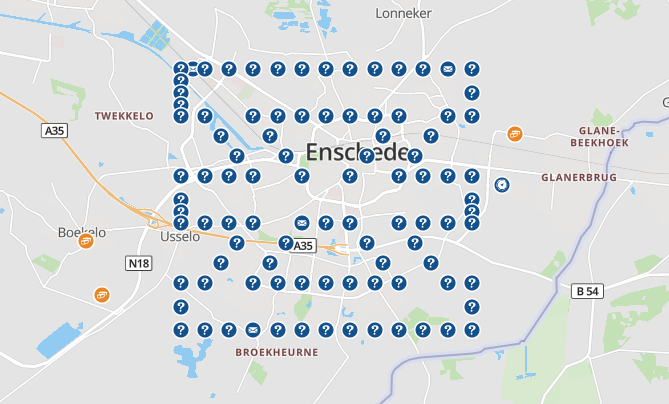 EM - Enschede Marathon geo-art