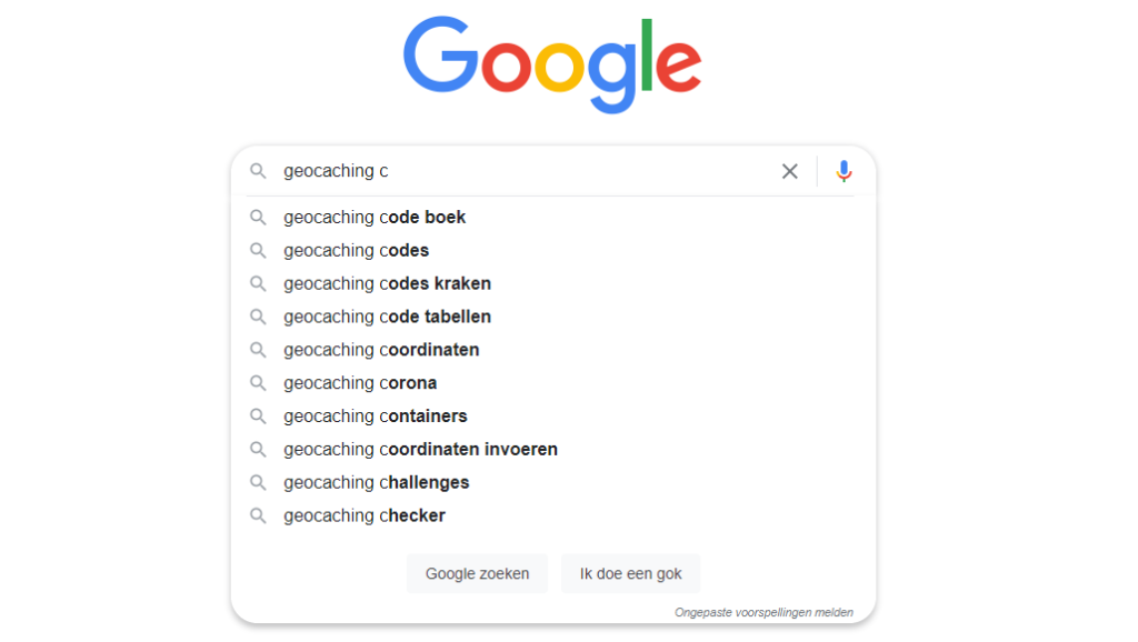 Geocaching ABC van Google - C